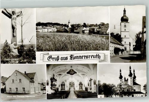 Konnersreuth Friedhofskreuz Haus der Therese Neumann