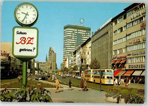 Charlottenburg Tauentzienstraße Gedächniskirche Doppelstockbus Auto