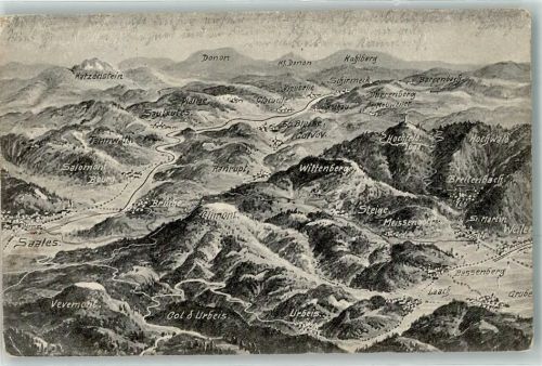 Saales 1914 Vogelschau