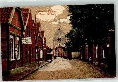 49584 W4557 Fürstenau b Bramsche, Hase 1919 - Buten Porten Gasthaus und Stallung August Prinz Stadttor