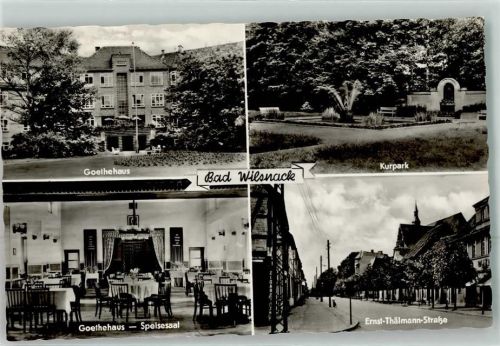 Bad Wilsnack Goethehaus Speisesaal Kurpark Ernst-Thälmann-Straße