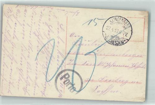 Klingenberg 1916 Nachporto