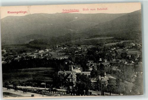 Schreiberhau Szklarska Poreba - Blick vom Bahnhof Riesengebirge