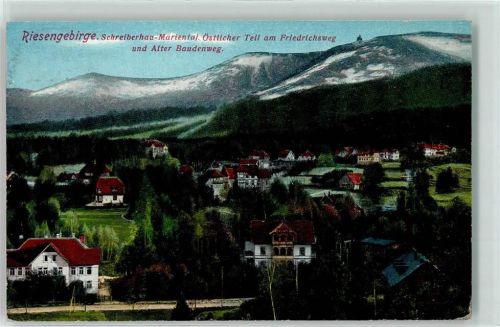 Schreiberhau Szklarska Poreba 1913 - Friedrichsweg Alter Baudenweg Riesengebirge Mariental