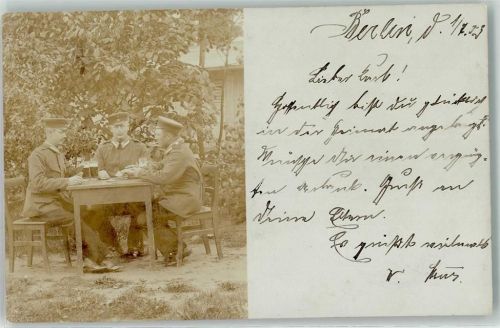 Berlin, unsortiert 1903 Uniform Gruppenpfoto Ort lt. Stempel