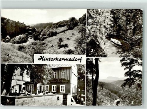 Hinterhermsdorf Dorfbachtal Oberer Schleusenklamm Brüdersteine Gasthaus zum Erbgericht
