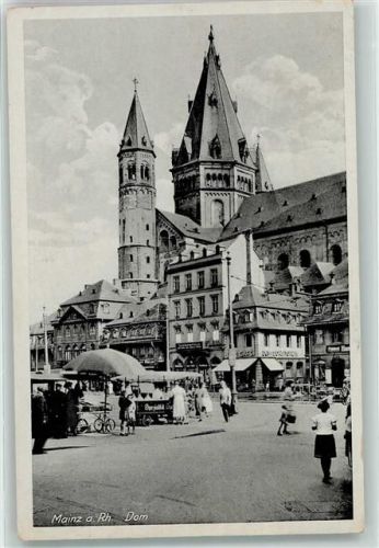 Mainz Mainzer Dom Marktstände