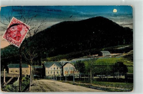 Grandfontaine 1914 Hotel Velleda Mond Cold du Donon Ort lt. Stempel