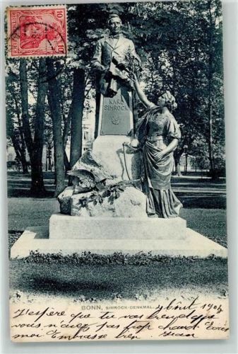 Bonn 1904 Simrock Denkmal