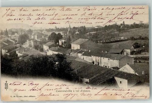 Contrexeville 1903 a vol d`oiseau