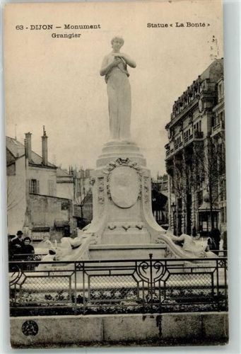Dijon 1916 Statue la Bonte Monument Grangier