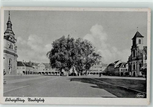Ludwigsburg 1952 Marktplatz