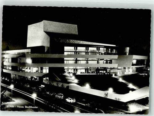 53111 W5300 Bonn - Neues Stadttheater Nacht beleuchtet