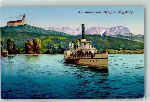 Andechs Raddampfer Augsburg Ammersee KLoster