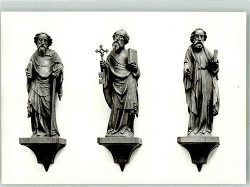 Lübars Ev. Kirche Berlin Nachbildung der Apostelfiguren Paulus Petrus Thaddäus