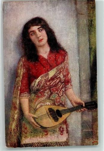1918 sign.Zenisek Jos Das Lieblingslied Mandoline VKKV Nr.2035