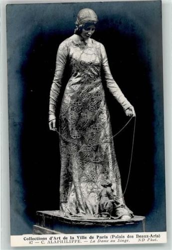 Paris Die Dame mit dem Affen Kunstsammlung C.Alaphilippe