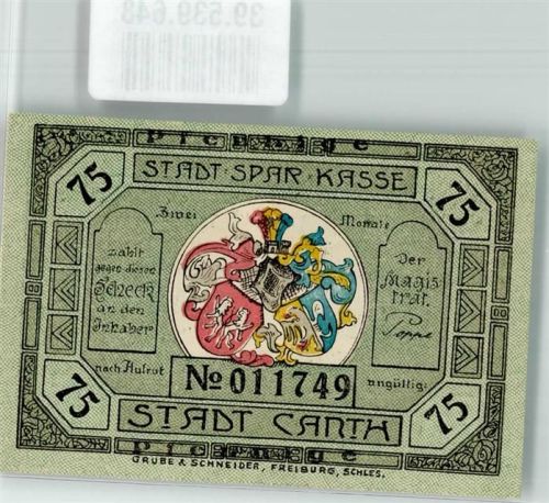 Kanth Notgeld 75 Pfennig