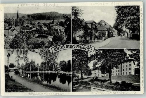 Waldbröl Ev. Kirche Schwimmbad Krankenhaus Notopfermarke Berlin