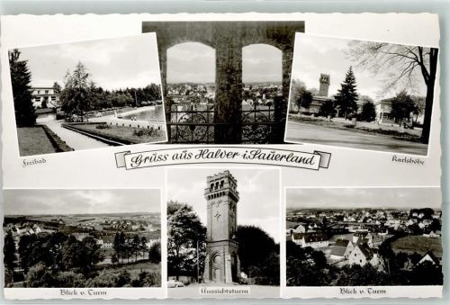 Halver Aussichtsturm Karlshöhe Freibad Sauerland