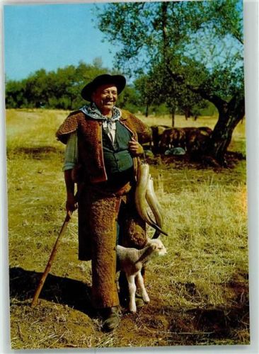 Schäfer Lamm Hörner Tracht Alentejo Portugal Lifer Nr.203