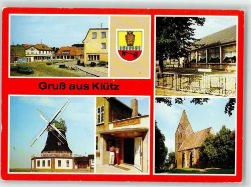 Klütz HO Gasthaus Klützer Eck u. Zum Zoll Windmühle Kirche Marktplatz