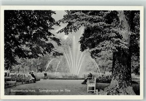 Blankenburg Springbrunnen im thie