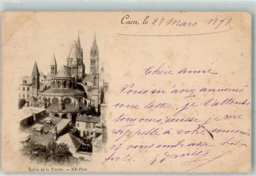 Caen 1898 Egilse de la Trinite