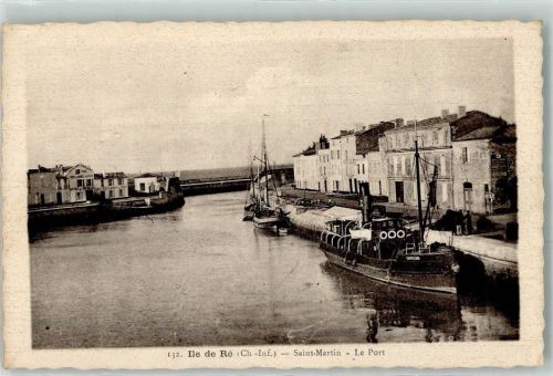 Saint-Martin-de-Blagny Ile de Re Le Port Schiff