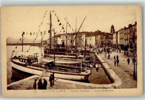 Saint-Tropez Quai Suffren Hafen Schiff Boot