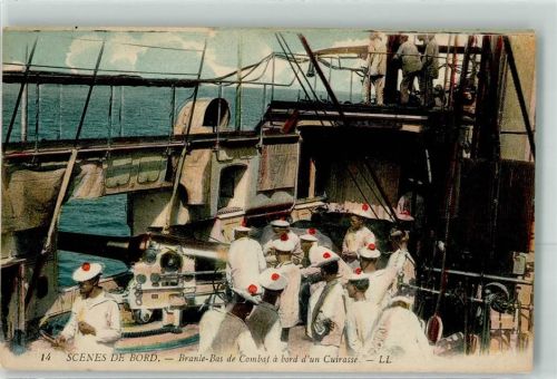 Französische Matrosen Schlachtschiff Nr.14