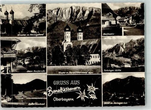 Benediktbeuern Kloster Obere Dorfstraße Schwimmbad Tutzinger Hütte Alpenpanorama
