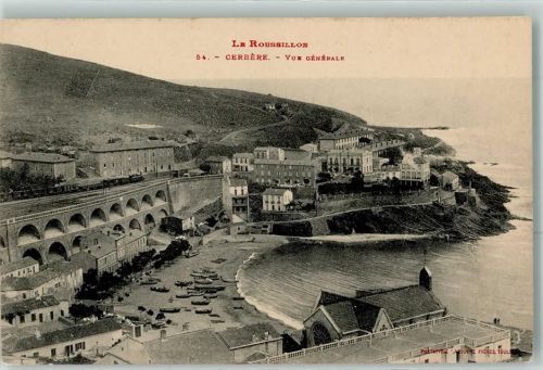Cervera de la Marenda Cerbere Le Roussillon Ruderboot Eisenbahn Brücke