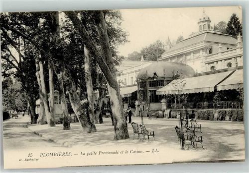 Plombieres-les-Bains la petite Promenade et le Casino