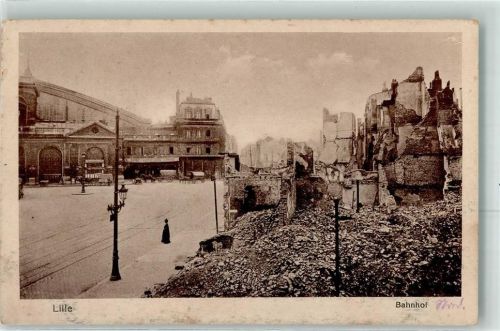 Lille 1916 Bahnhof