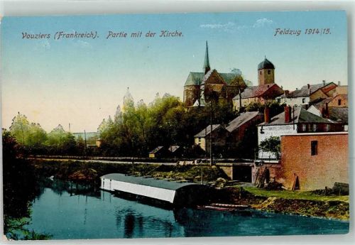 Vouziers 1914 - 1915 an der Kirche