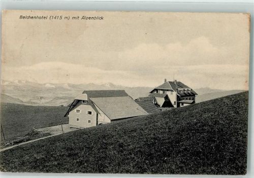 Belchen 1924 Belchen-Hotel Hüttenstempel Verlag Stiefvater 47154