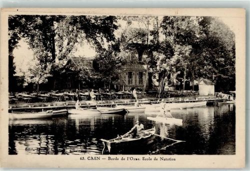 Caen Bords de l`Orne Ecole de Nations Ruderboot