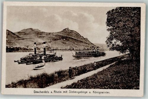 Königswinter Siebengebirge u. Drachenfels Raddampfer