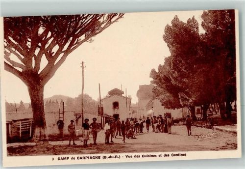 Marseille Camp de Carpiagne Vue des Cuisines et des Centines Ort lt. Recherche