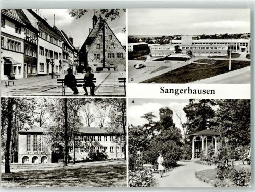 Sangerhausen Markt Schwimmhalle Spengler-Museum im Rosarium