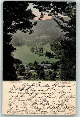 Karlovy Vary 1905 Kaiserpark