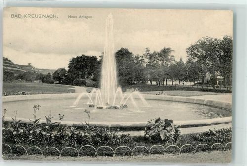 Bad Kreuznach Neue Anlagen mit Wasserfontaine