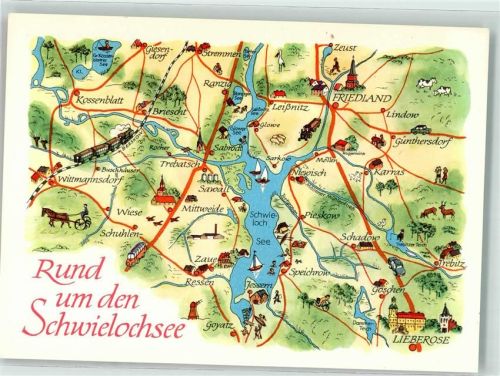 Pieskow Schwielochsee Landkarte