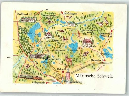 Müncheberg Märkische Schweiz Landkarte