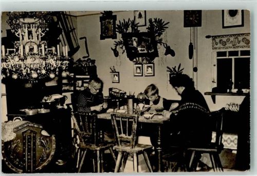 09548 O9335 Kurort Seiffen , Erzgeb 1957 Foto AK Heimat- und Spielzeugmuseum Spielwarenmacher-Stube