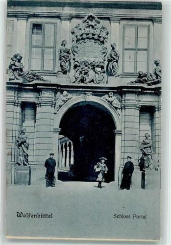 Wolfenbüttel 1906 Schloss Portal