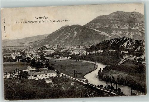 Lourdes Blick zur Route nach Pau