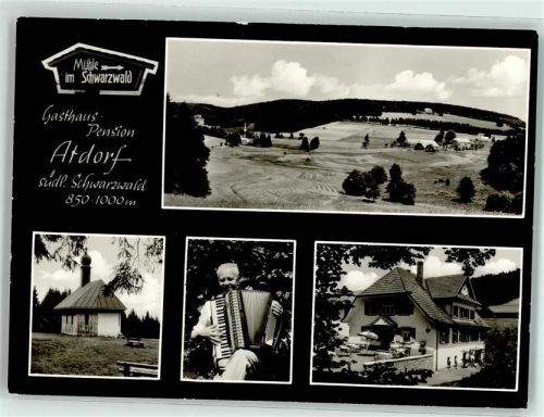 Herrischried Gasthaus Pension Mühle Atdorf Schwarzwald Kapelle Mann Akkordeon
