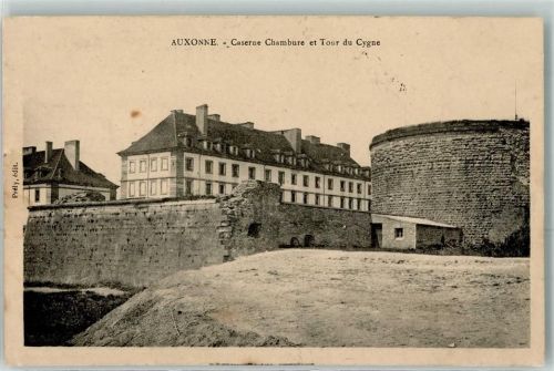 Auxonne 1913 Caserne Chambure et Tour du Cygne